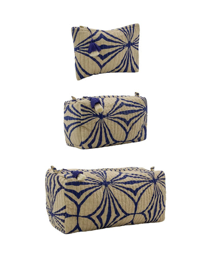 Kosmetiktaschen-Set , Blau