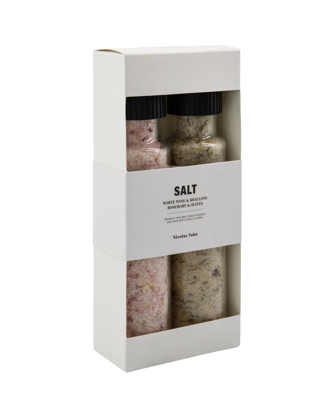 Gewürzsalz-Geschenkset Weißwein &amp; Schalotten und Rosmarin &amp; Oliven