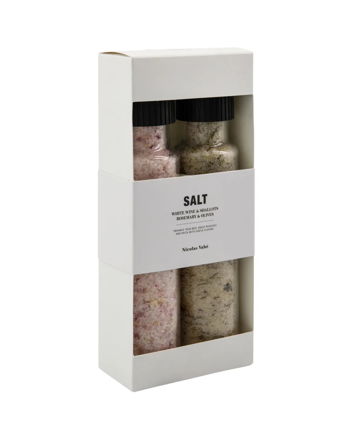 Gewürzsalz-Geschenkset Weißwein &amp; Schalotten und Rosmarin &amp; Oliven