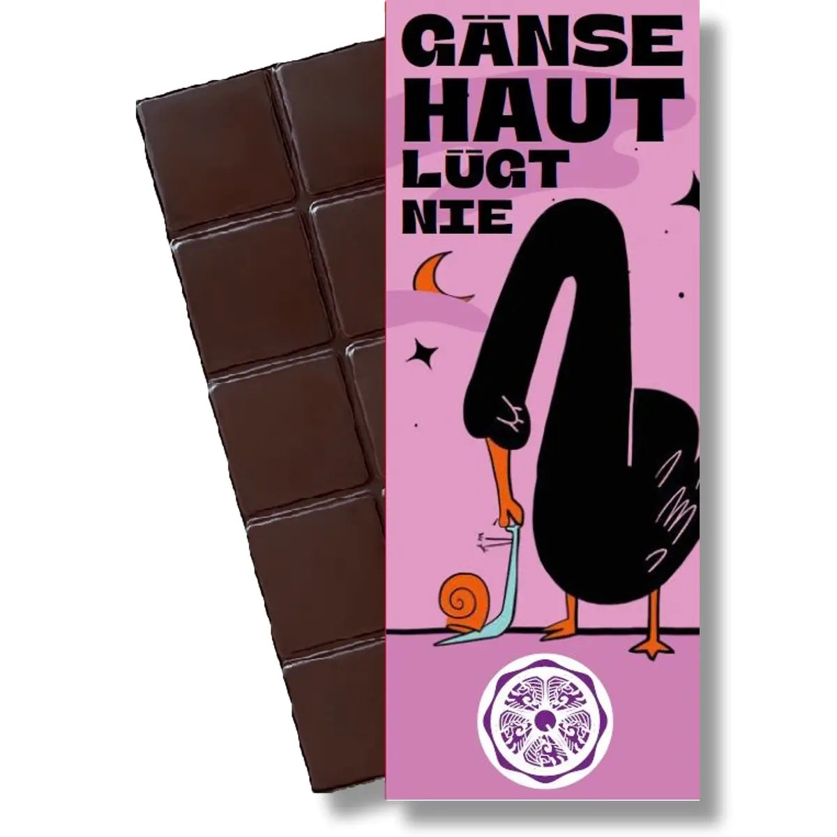 SweetGreets Bio-Schokolade "Gänsehaut lügt nie"