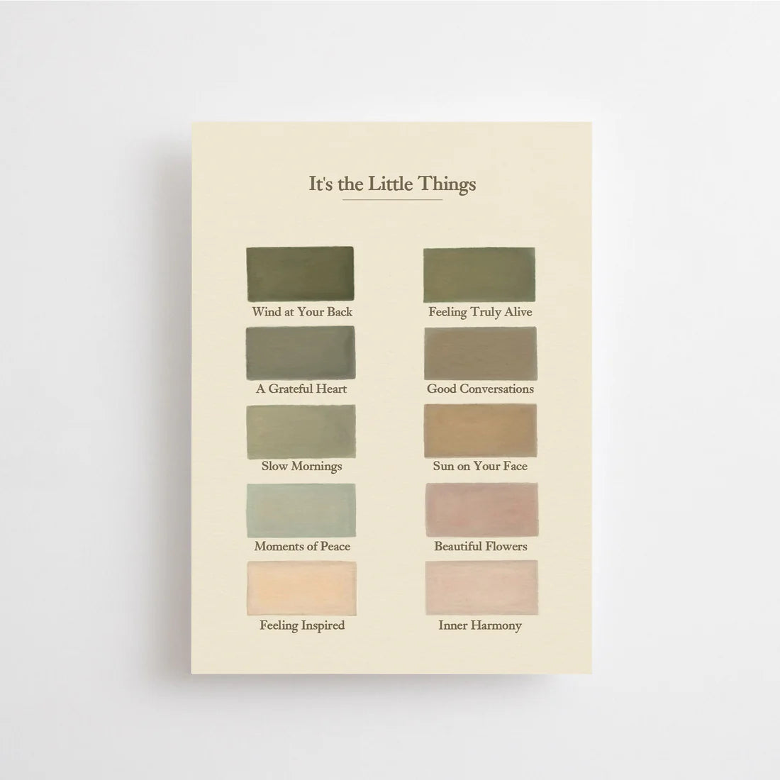 IT'S THE LITTLE THINGS - POSTKARTE