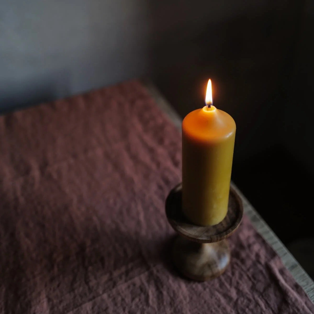 Stumpenkerze aus  Bienenwachs