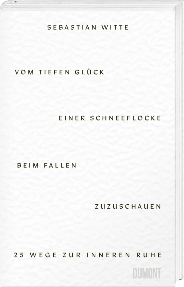 Vom tiefen Glück, einer Schneeflocke beim Fallen zuzuschauen