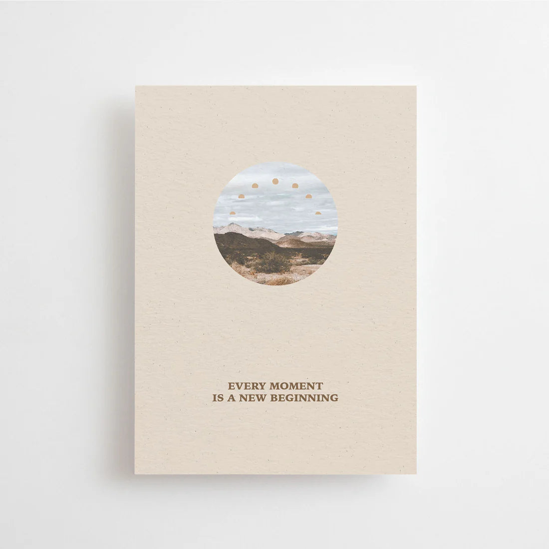 EVERY MOMENT IS A NEW BEGINNING - POSTKARTE