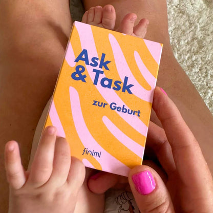 Ask &amp; Task Kartenset zur Geburt