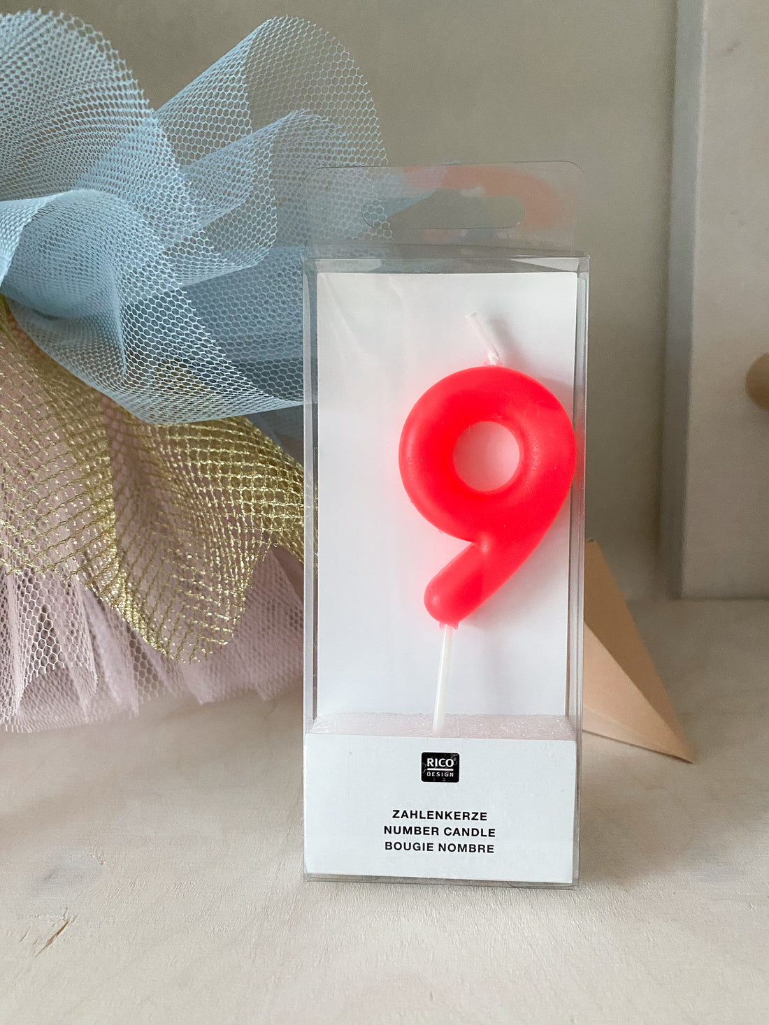 Zahlenkerze 9 &