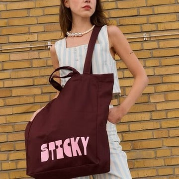 canvas shopper | fig + bubblegum