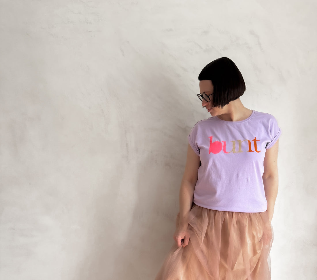 Shirt "bunt" lila