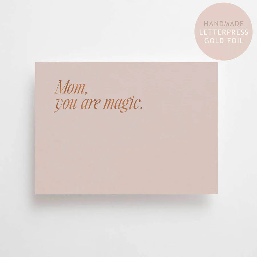 MOM, YOU ARE MAGIC - LIMITED EDITION - POSTKARTE MIT KUPFERFOLIE