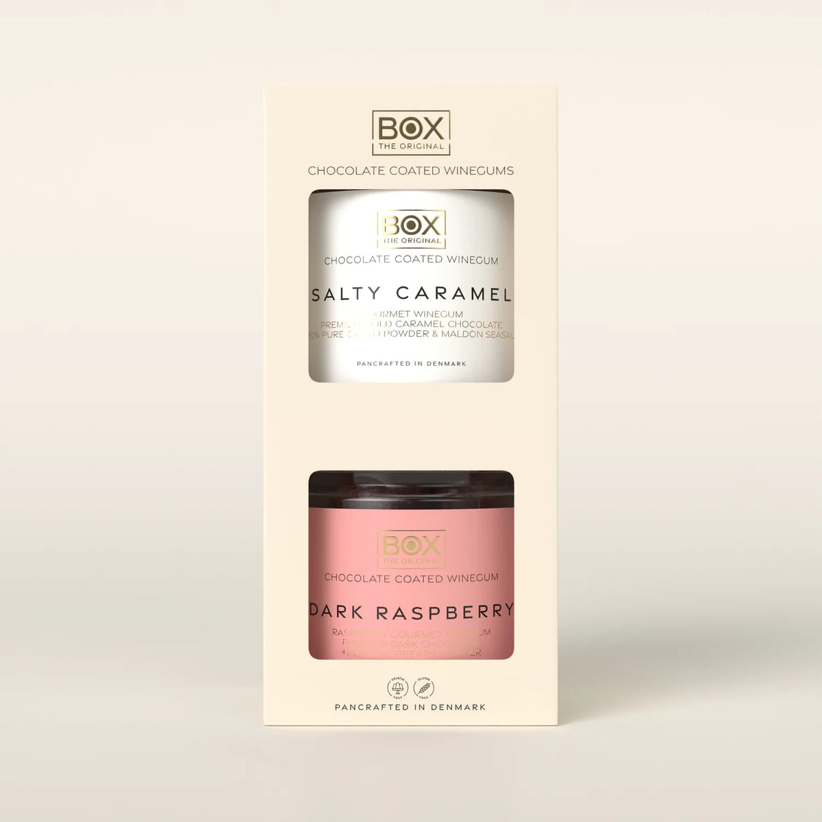Salzkaramell &amp; dunkle Himbeere – Geschenkbox-Duo