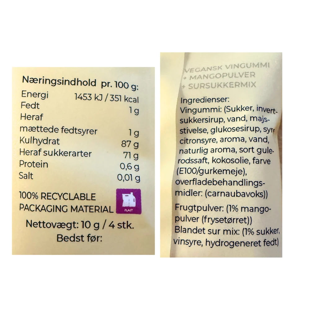 Gourmet-Weingummi Mango- Flow pack