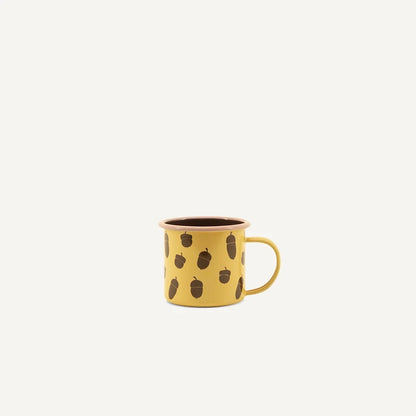 Enamel mug Gelb