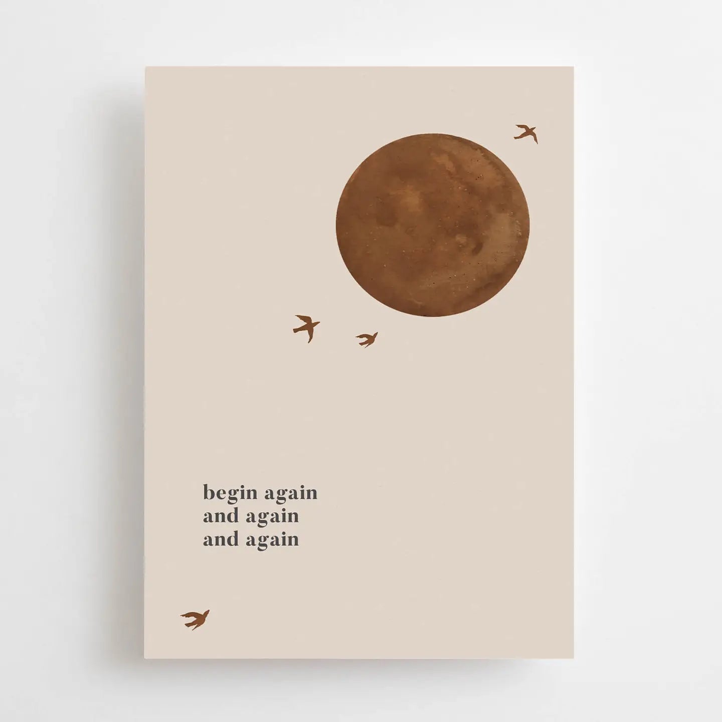 Begin Again - Postkarte
