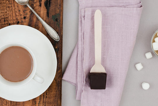 Dunkle Kuvertüre 65% Kakao Trinkschokoladenlöffel