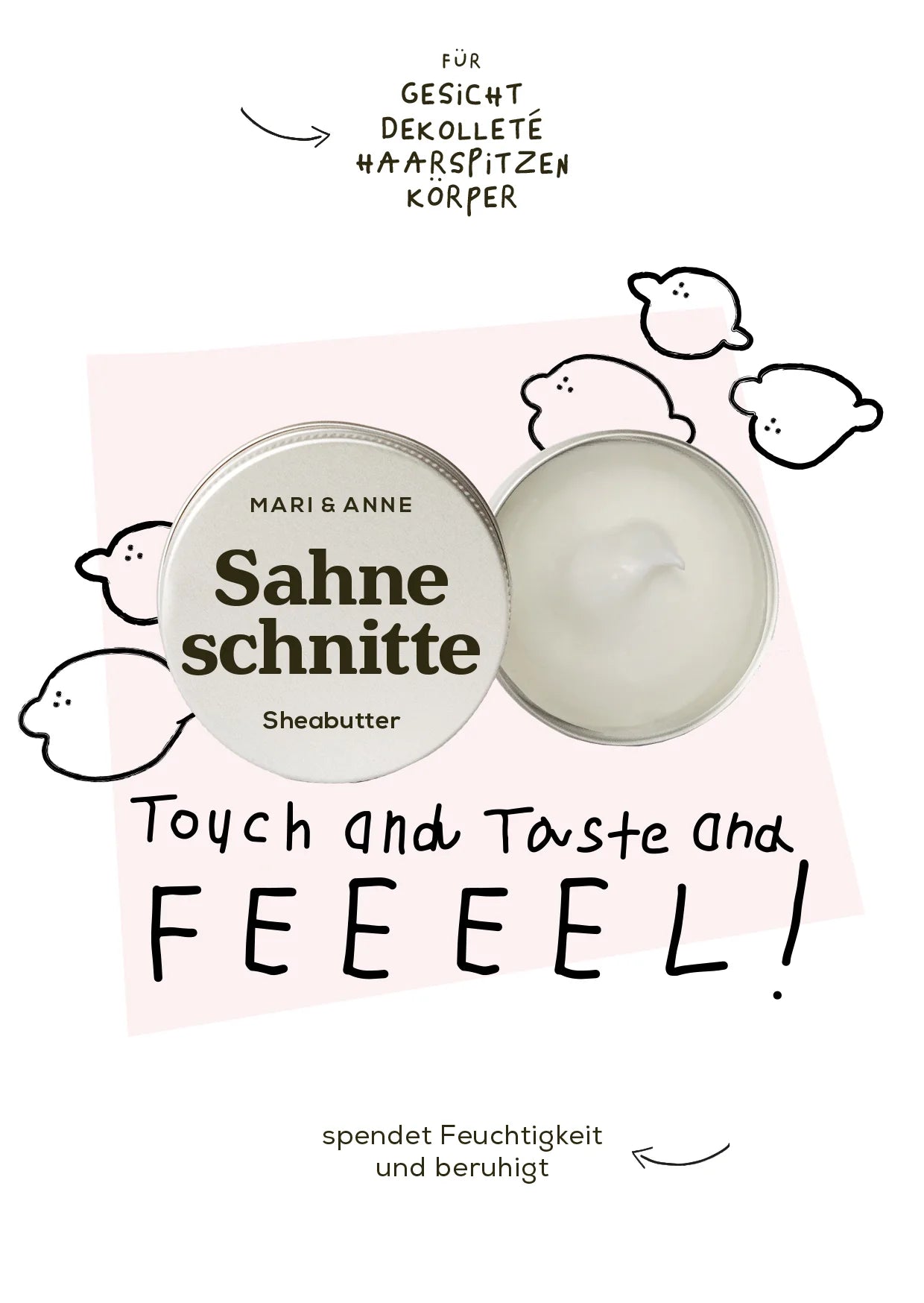 Sahneschnitte lemon Klein FLUFFiGE SHEABUTTER "LEMON"