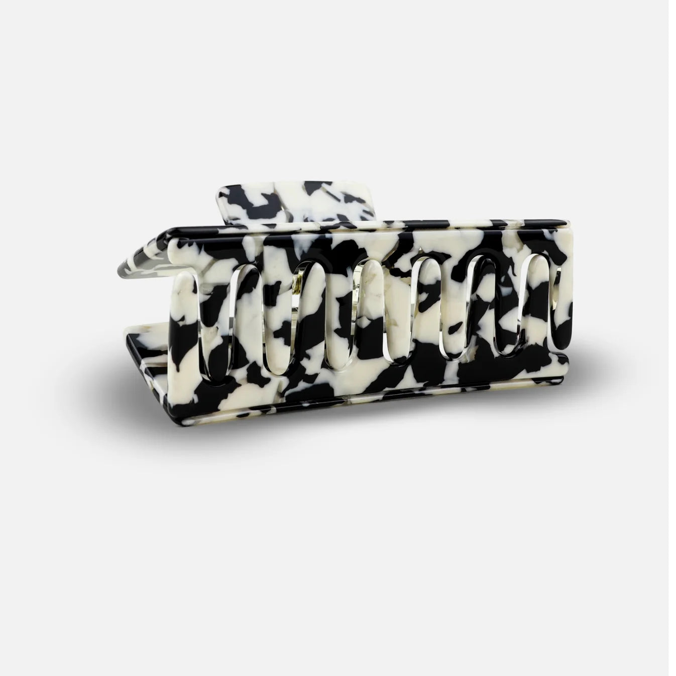 Haarspange- Crush Black Marble