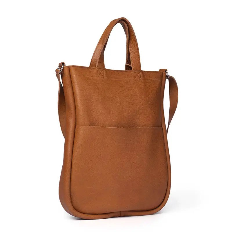 Day Dreamer Tasche aus cognacfarbenem Leder mit Used-Look