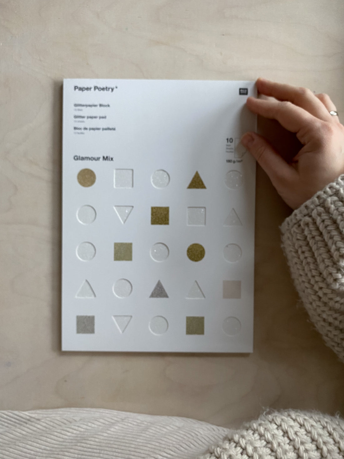 Glitterpapierblock &