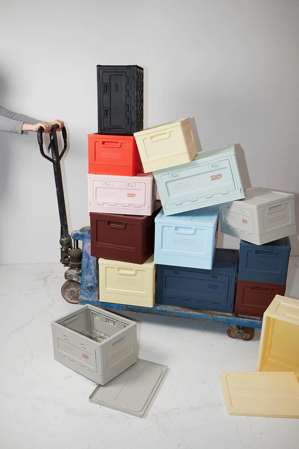 BOX, MITTEL, HELLBLAU