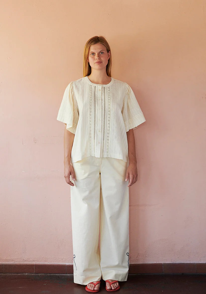 Polly Embroidery Pants Relaxed