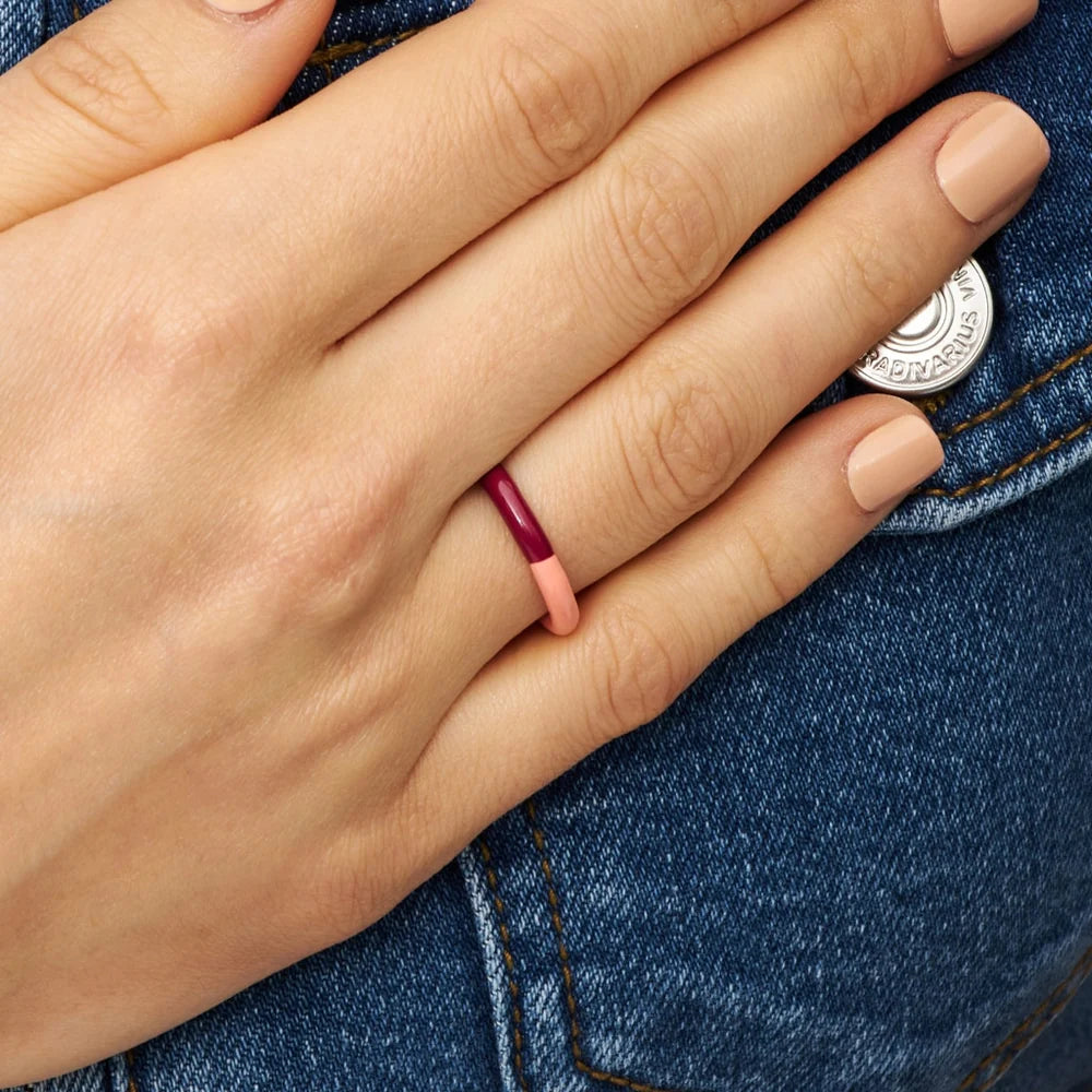 Double Color Ring Plum