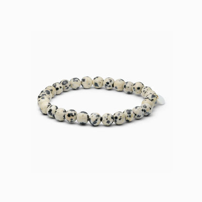 Dalmatian Jasper Armband/ mittel