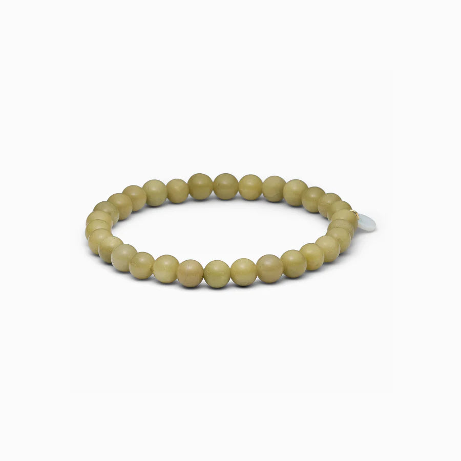 Green Alashan Agate Armband/ mittel