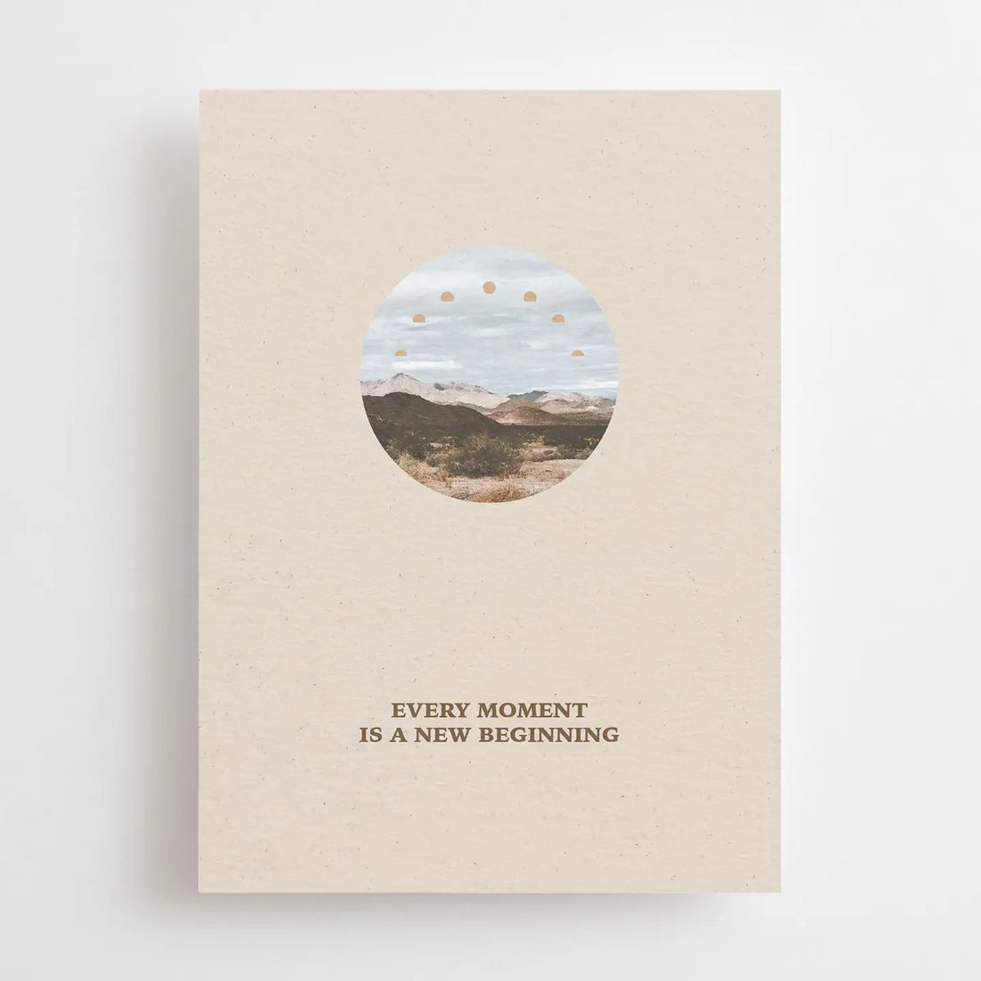 Jeder Moment ist ein neuer Anfang – Postkarte