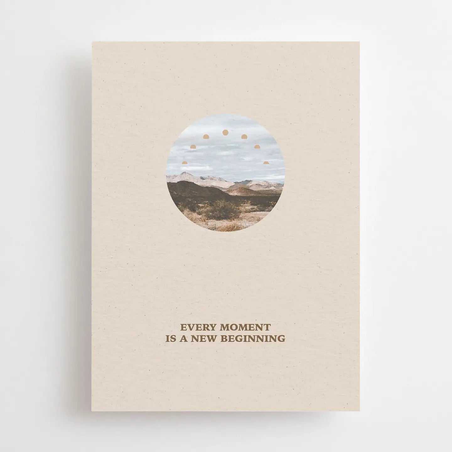 Jeder Moment ist ein neuer Anfang – Postkarte