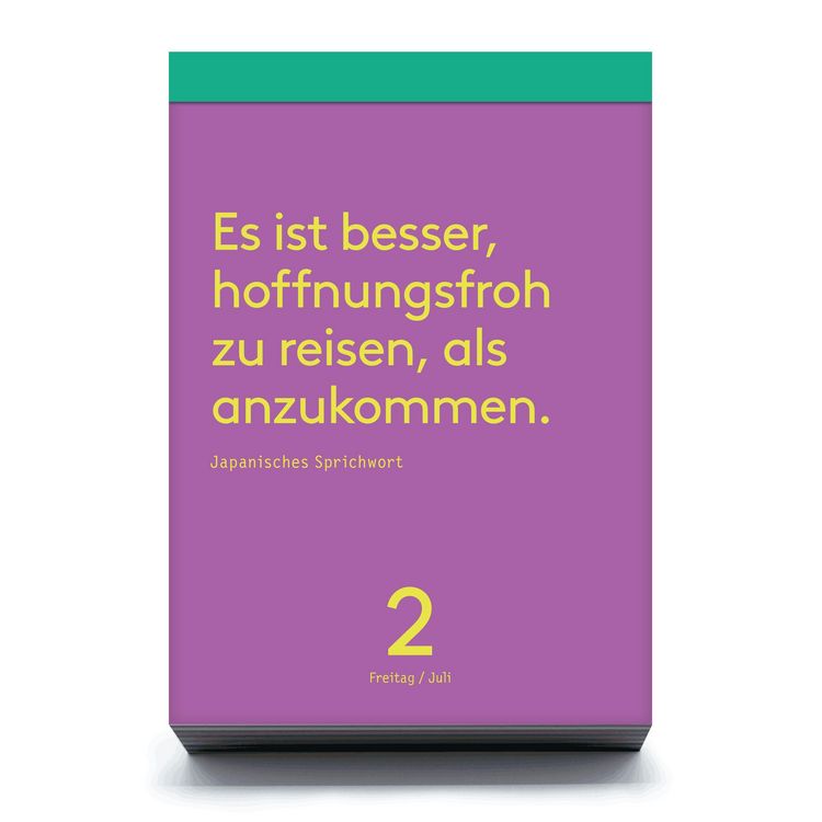 Denkpause 2027 Tagesabreißkalender