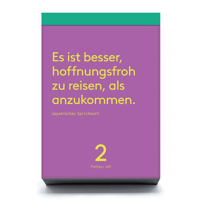 Denkpause 2027 Tagesabreißkalender