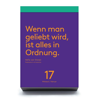 Denkpause 2027 Tagesabreißkalender