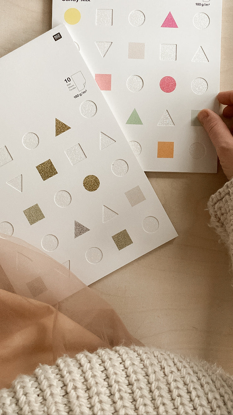 Glitterpapierblock &