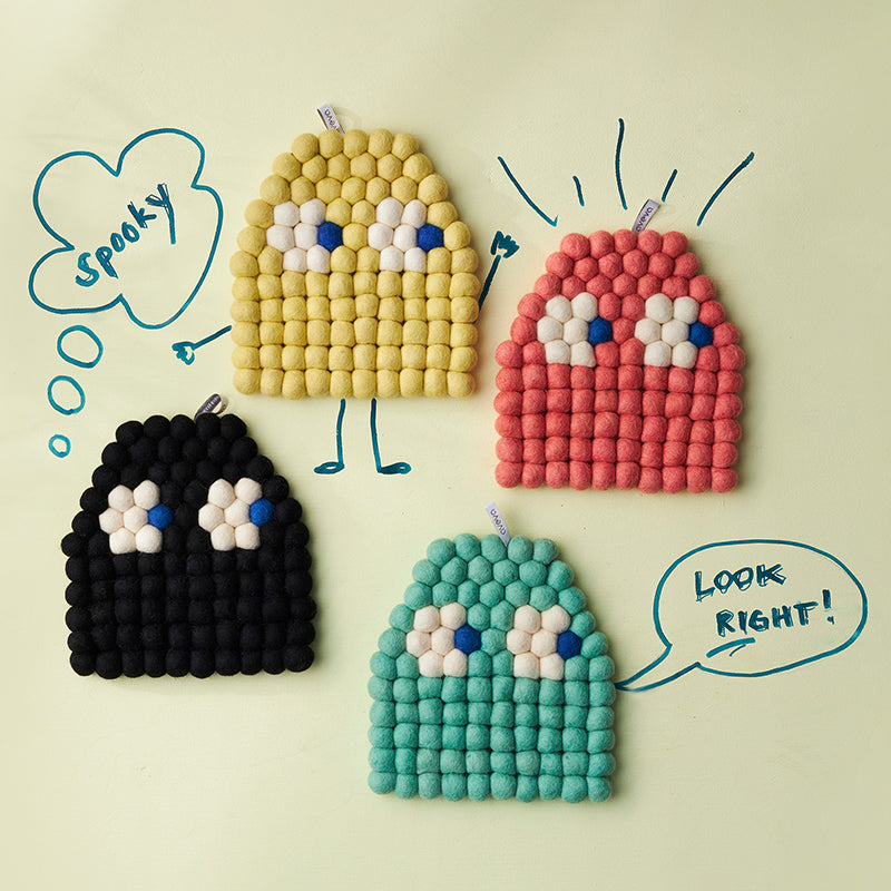 DESIGN SPOOKY UNTERSETZER MAGENTA