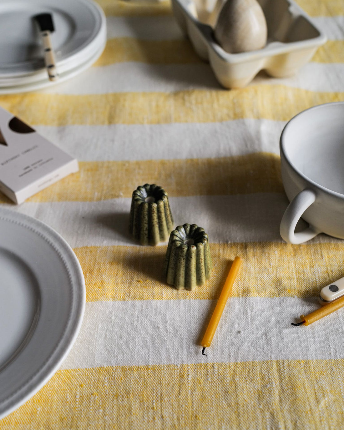 Kerzenhalter Cannelés - Melange Green