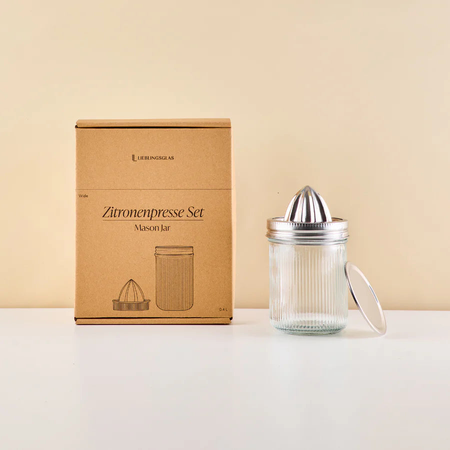 Zitronenpresse Edelstahl Set