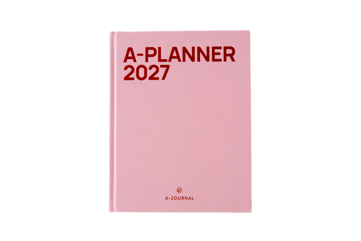 A-Planner Tagebuch 2027 – Rosa Leinen