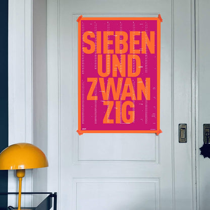 Neonknall- Wandkalender 2027