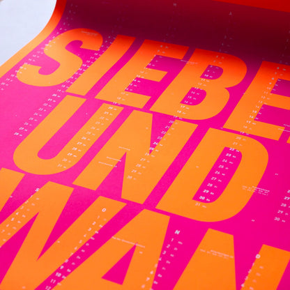 Neonknall- Wandkalender 2027