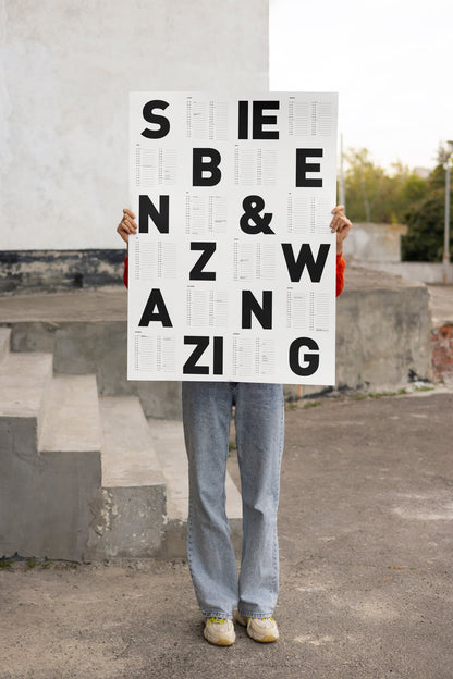 Typoplan- Wandkalender 2027
