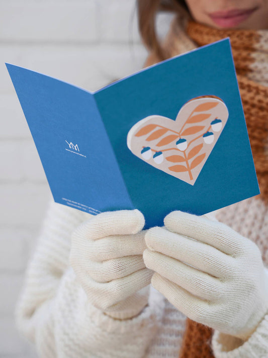 HEART Postkarte ''blau''