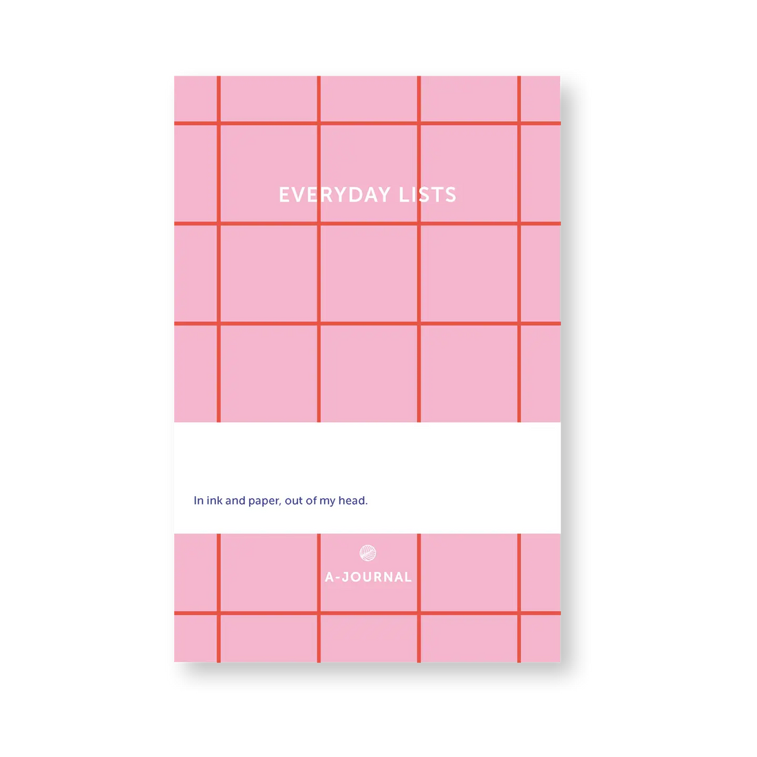 A-Journal Notizblock Rosa Kariert