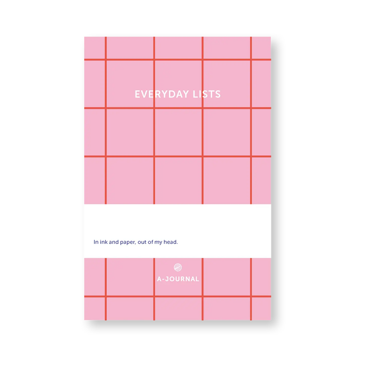 A-Journal Notizblock Rosa Kariert