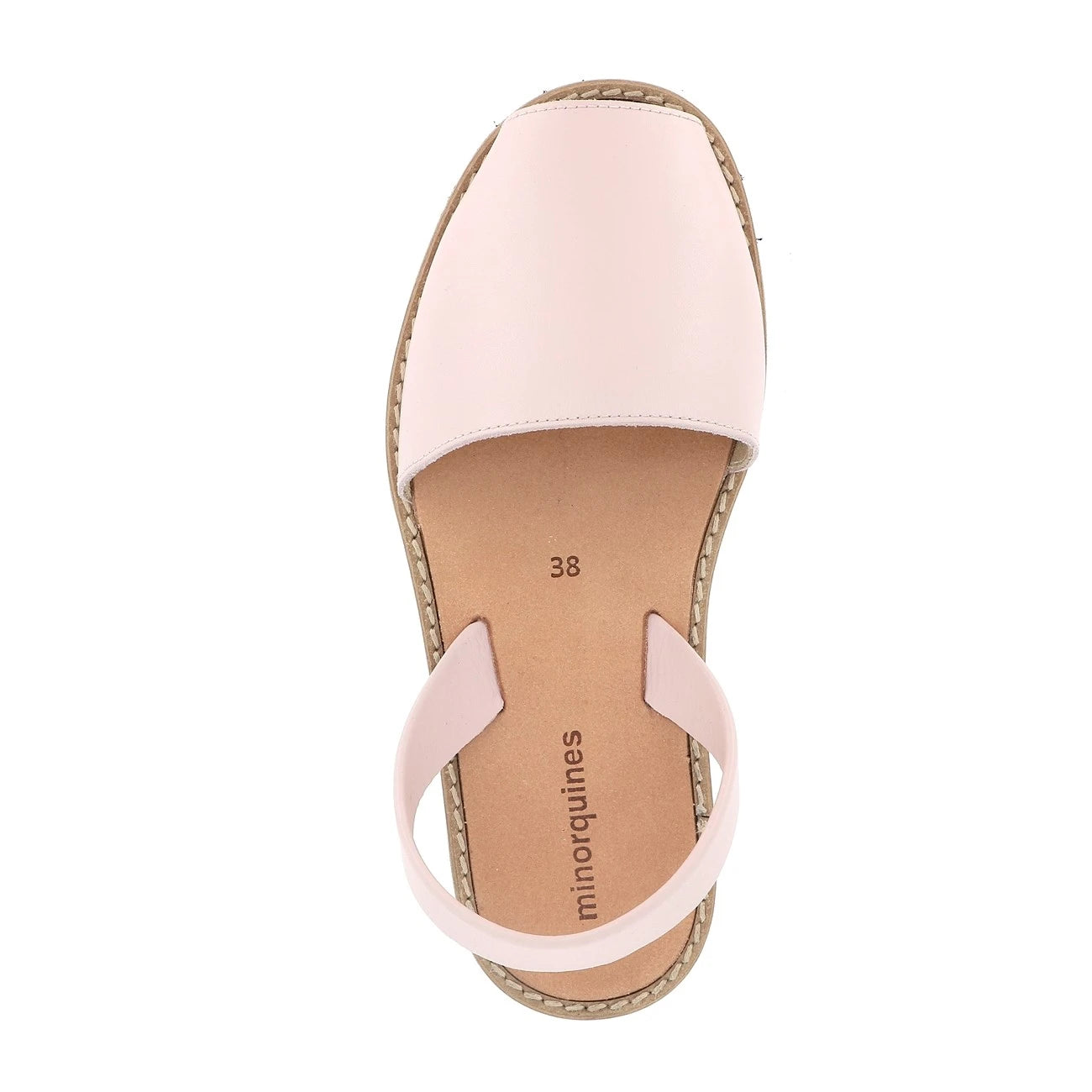 Avarcas Leder-Sandalen in Pastellrosa