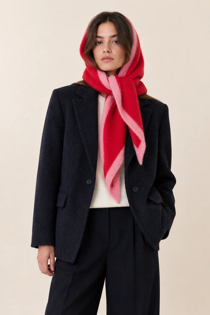 Dreiecksschal Maryam- rot