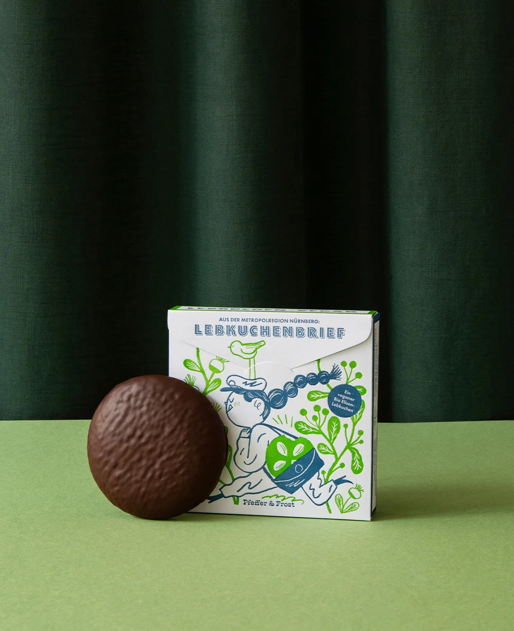 4x1 Lebkuchenbrief- Dunkle Schokolade