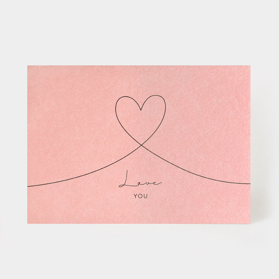 LOVE YOU Postkarte
